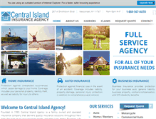 Tablet Screenshot of centralisland.com